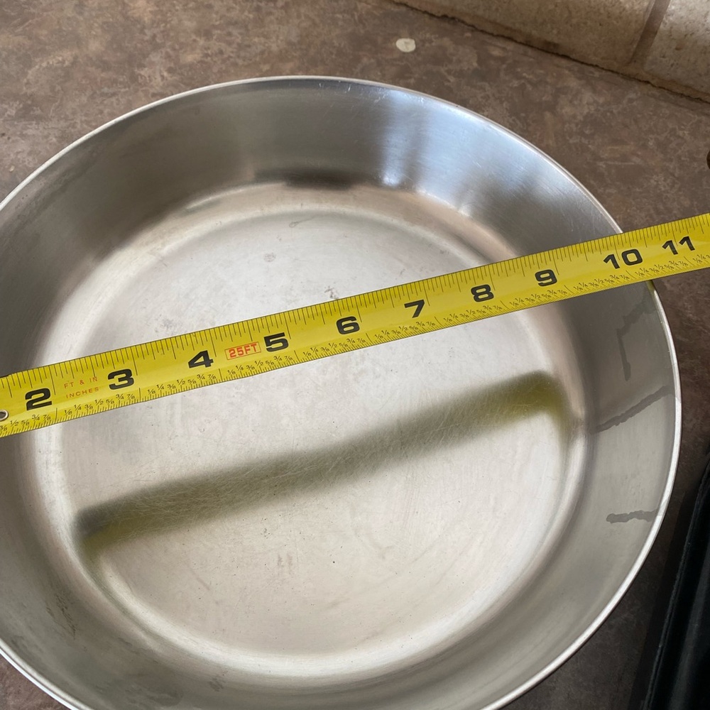 Revere 10” Copper Bottom Frying Pan with Black Handle - Picture 3 of 7